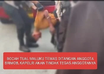 bocah tual maluku tewas ditangan anggota brimob, kapolri akan tindak tegas anggotanya