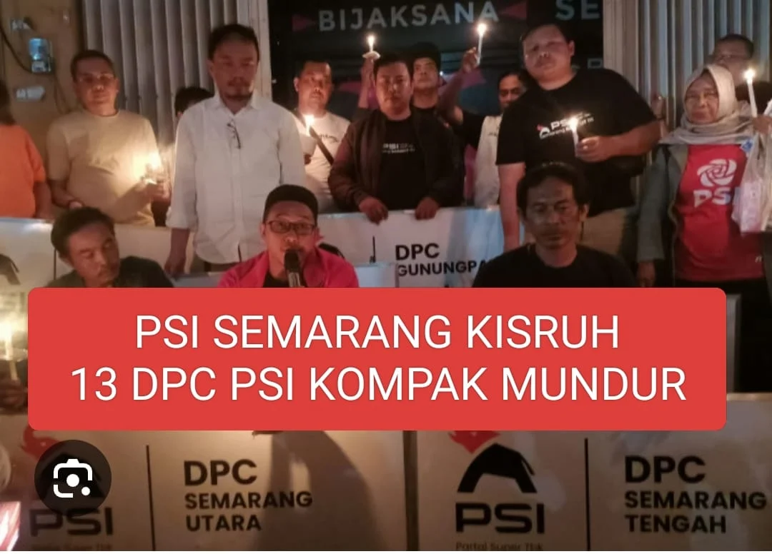 PSI SEMARANG RUSUH, 13 DPC KOTA SEMARANG MUNDUR