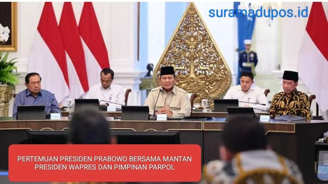 presiden prabowo undang mantan presiden, wakil dan pimpinan parpol di istana negara