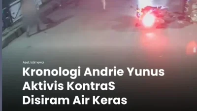 KRONOLOGI ANDRI KONTRAS DISIRAM AIR KERAS