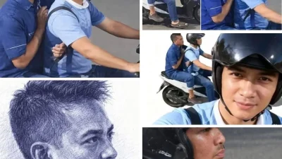 viral, ini wajah pelaku pentiraman air keras ke aktivis kontras