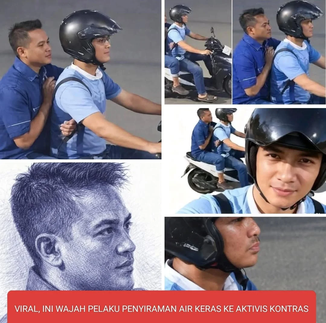 viral, ini wajah pelaku pentiraman air keras ke aktivis kontras