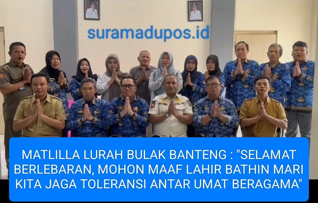 MATLILLA LURAH BULAK BANTENG : SELAMAT BERLEBARAN, MOHON MAAF LAHIR BATHIN MARI KITA JAGA TOLERANSI ANTAR UMAT BERAGAMA