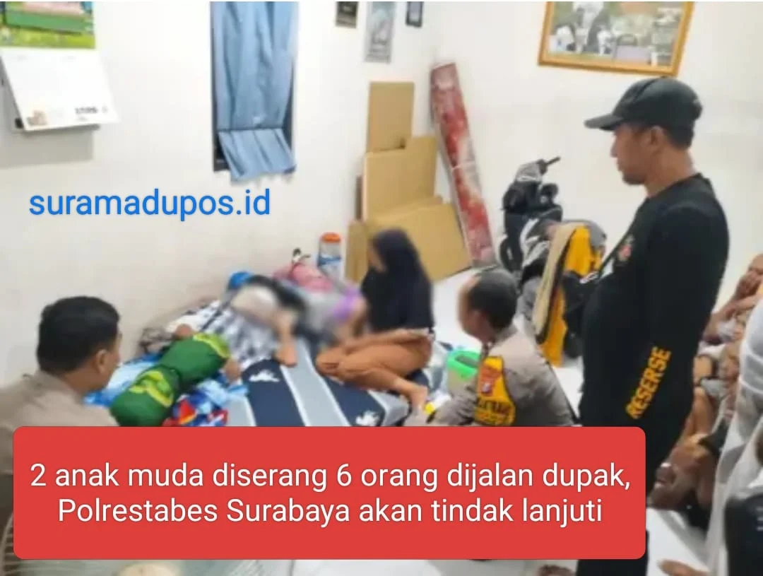 2 anak muda diserang 6 orang dijalan dupak polrestabes surabaya tindak lanjuti