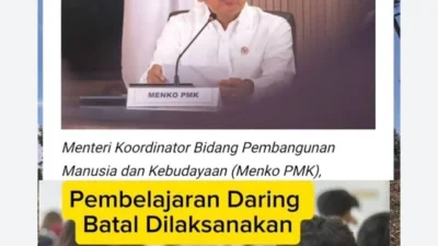 pemerintah batalkan pembelajaran daring