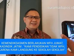 KEMENDIKDASMEN BERLAKUKAN WFH JUMAT, KADINDIK JATIM : "KAMI PENDIDIKAN TIDAK WFH,KARENA KAMI LANGSUNG KE SEKOLAH SEKOLAH".