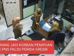 Kasus dugaan penipuan rekrutmen Pegawai Negeri Sipil (PNS) massal mengguncang lingkungan Pemerintah Kabupaten (Pemkab) Gresik.