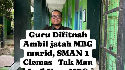 GURU DITUDUH AMBIL JATAH MBG SISWA, SMAN 1 CIEMAS BANDUNG TAK MAU LAGI URUS MBG
