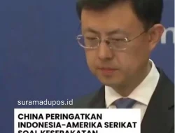 Cina menyoroti kerja sama pertahanan antara Indonesia dan Amerika Serikat (AS), termasuk izin lintas udara militer AS (blanket overflight clearance).