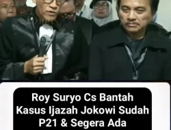 Roy Suryo Cs Bantah Kasus Ijazah Jokowi Sudah P21 & Segera Ada Penahanan: Jaksa Belum Terima Berkas