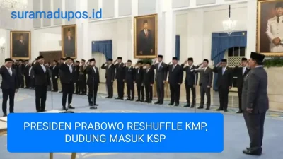 PRESIDEN PRABOWO RESHUFFLE KMP, DUDUNG MASUK KSP