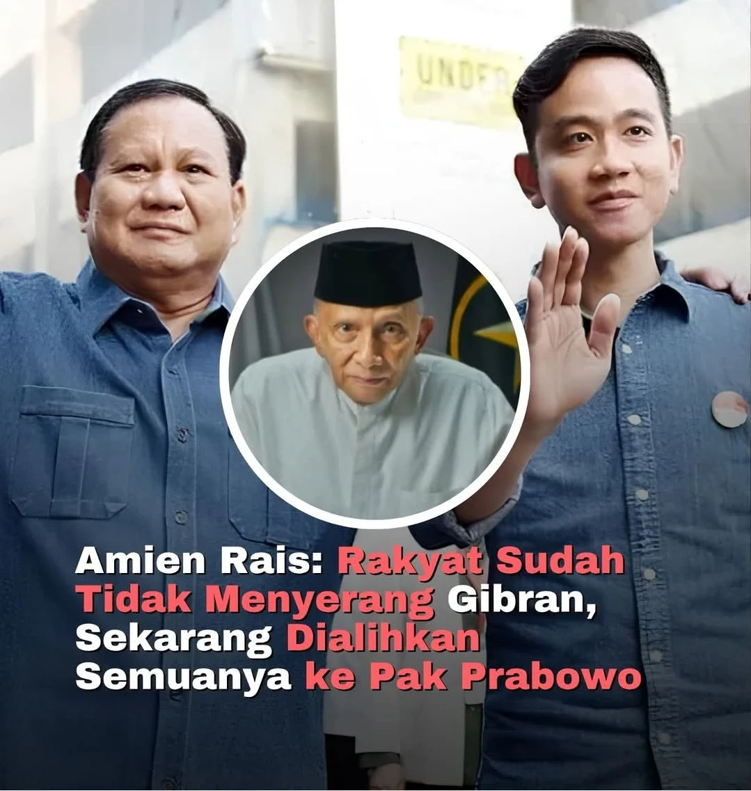 DEWAN SYURO PARTAI UMAT AMIN RAIS INGATKAN PRESIDEN PRABOWO TENTANG PERSONALISASI KEKUASAAN TEDDY