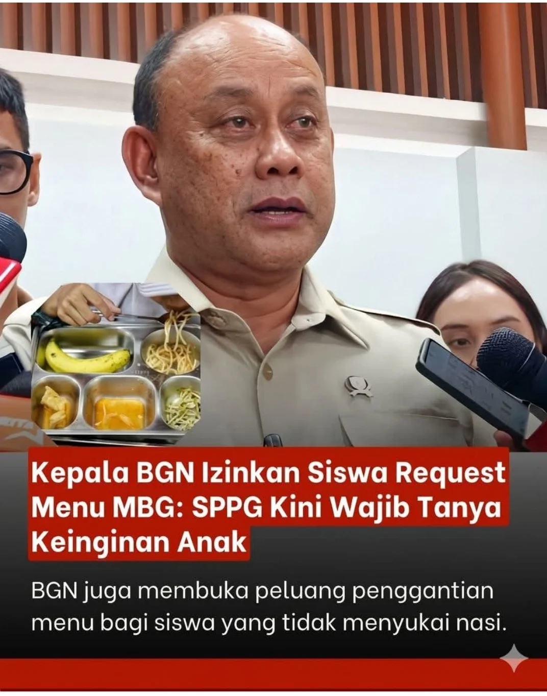 BGN IJINKAN SISWA MENENTUKAN MENU MAKANAN BERGIZI GRATIS