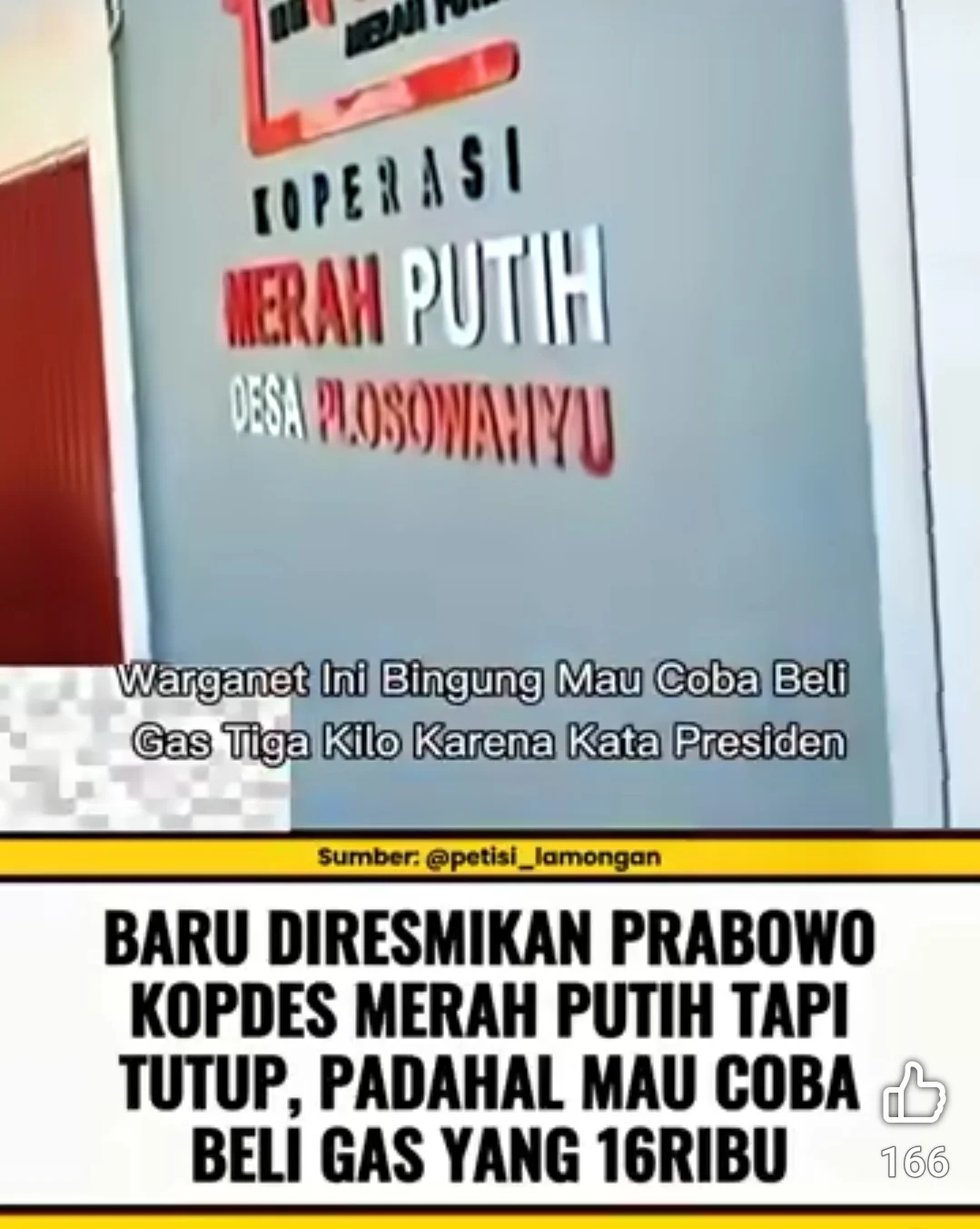 USAI DIRESMIKAN PRABOWO KOPERASI MERAH PUTIH KABUPATEN LAMONGAN TUTUP, DANDIM 0812 MEMBANTAH
