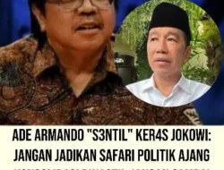 Ade Armando Sarankan Jokowi Jaga Jarak dengan PSI Saat Safari Politik