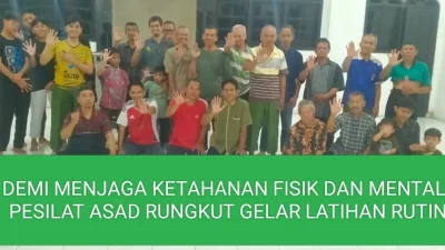 Demi Menjaga Ketahanan Fisik dan Mental,Pesilat ASAD Rungkut Gelar Latihan Rutin