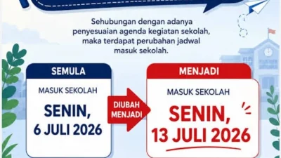 13 JULI 2026 AWAL MASUK SEKOLAH, MPLS BERLANGSUNG 5 HARI