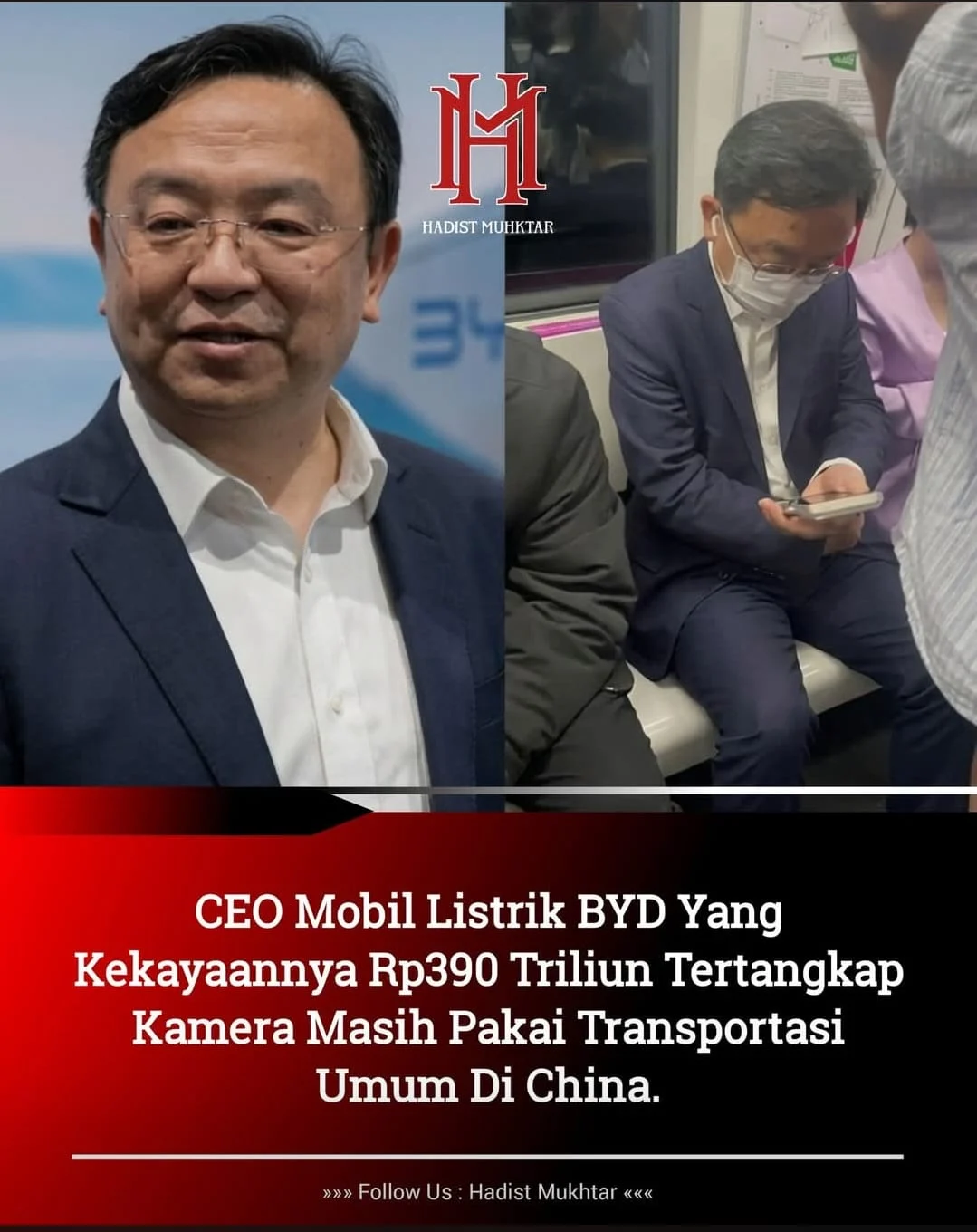 VIRAL CEO MOBIL LISTRIK RAKSASA BYD NAIK KERETA BIASA