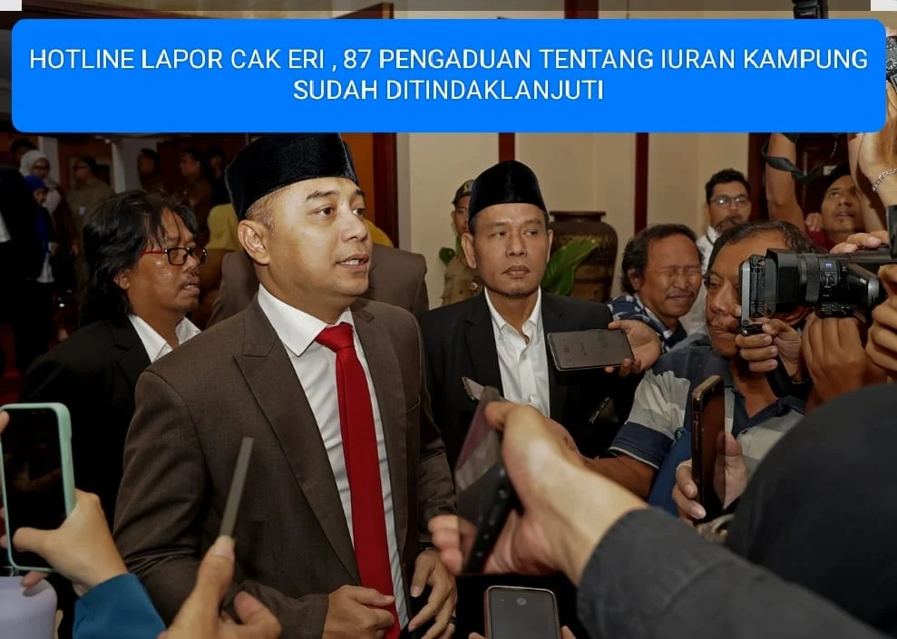 HOTLINE LAPOR CAK ERI, 87 PENGADUAN TENTANG IURAN KAMPUNG SUDAH DITINDAKLANJUTI