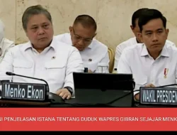 INI PENJELASAN ISTANA TENTANG DUDUK WAPRES GIBRAN SEJAJAR MENKO