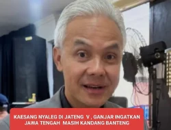 Kaesang Nyaleg di Jateng V, Ganjar Ingatkan Jawa Tengah Masih “Kandang Banteng”