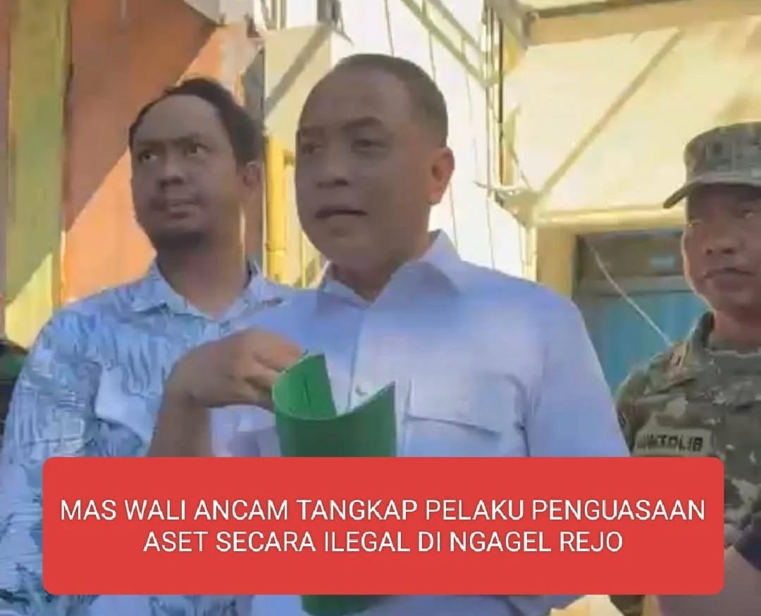 Mas Wali Ancam Tangkap Pelaku Penguasaan Aset Secara Ilegal di Ngagel Rejo