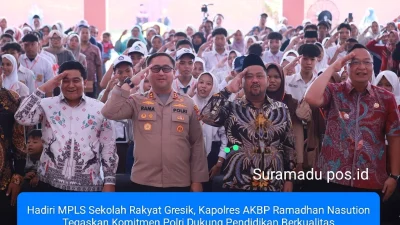 Hadiri MPLS Sekolah Rakyat Gresik, Kapolres AKBP Ramadhan Nasution Tegaskan Komitmen Polri Dukung Pendidikan Berkualitas