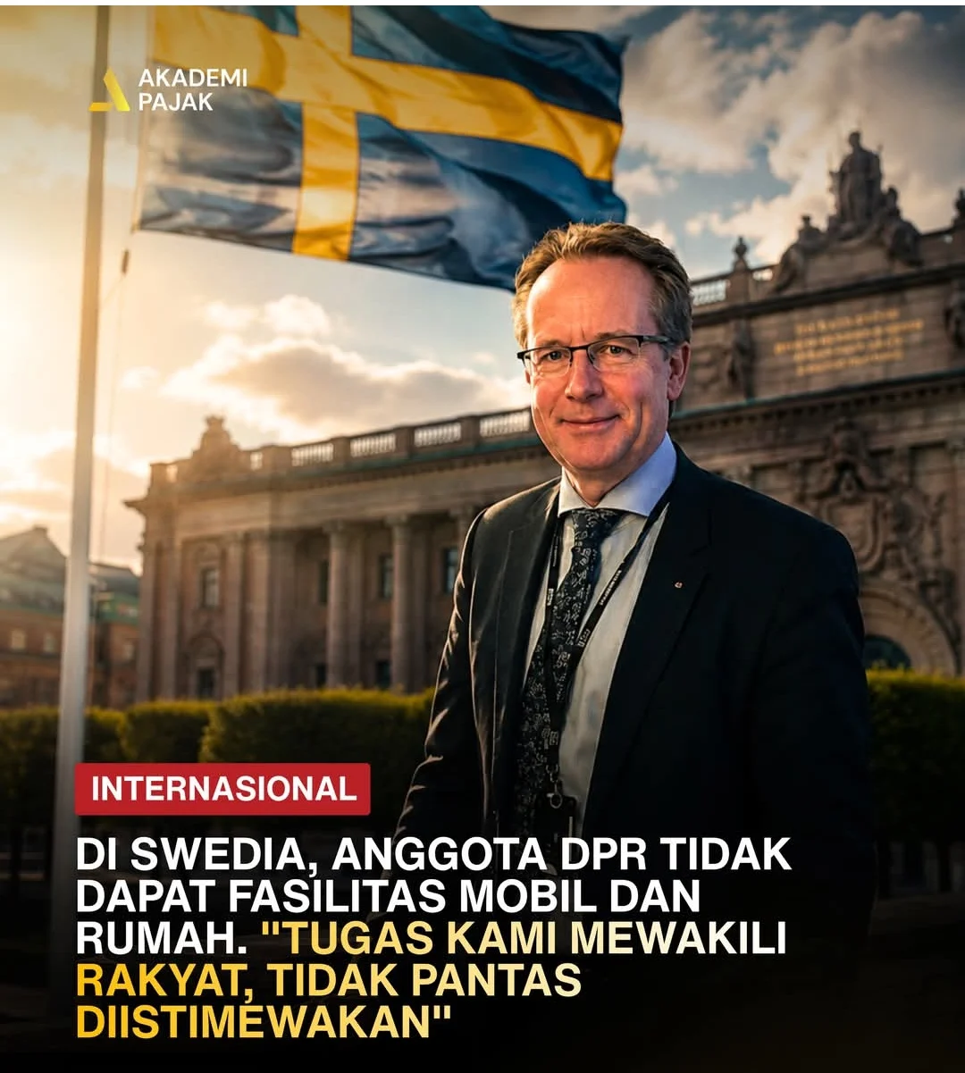 Di Swedia, jadi anggota parlemen tidak otomatis bikin hidup lebih mewah. Menteri dan anggota Riksdag tidak punya mobil dinas maupun sopir pribadi. Mereka naik kereta dan bus bareng warga biasa. Cuma Perdana Menteri yang punya hak kendaraan pengamanan secara tetap. Untuk perjalanan tugas, setiap anggota dapat kartu kereta tahunan dengan perjalanan tanpa batas. Kalau terpaksa pakai mobil sendiri, diganti SEK 38 per 10 km. Jadi yang diganti biayanya, bukan dikasih mobilnya. Perjalanan udara dalam negeri pun aturannya kelas ekonomi. Kalau mau pilih moda yang lebih mahal dari opsi termurah, harus bisa memberi alasan. Soal tempat tinggal, anggota yang jaraknya lebih dari 50 km dari gedung parlemen memang difasilitasi tempat menginap. Tapi bentuknya flat sederhana milik parlemen. Perabot standar, dapur seadanya, dan pembagiannya diatur per fraksi. Bukan rumah dinas, bukan uang tunai. Kalau stok flat tidak cukup, baru anggota boleh sewa sendiri dengan plafon penggantian SEK 9.000 per bulan. Yang punya unit sendiri hanya diganti iuran bulanannya, cicilan dan bunga KPR tidak ditanggung. Bahkan untuk urusan keluarga menginap ada aturannya. Pasangan dan anak boleh menginap, tapi anggota harus bayar per malam. Anak di bawah 18 tahun baru gratis. Teman dan kerabat lain hanya boleh mampir singkat, tidak boleh menginap sendirian di situ. Gajinya sendiri SEK 81.400 per bulan sebelum pajak, ditetapkan oleh lembaga independen, bukan oleh anggota parlemen sendiri. Dan yang menarik, di sana anggota parlemen tidak dianggap sebagai pegawai parlemen. Mereka dianggap menerima mandat dari pemilih, jadi istilah resminya bukan gaji, tapi imbalan atas penugasan. Yang absen tanpa alasan sah dalam jangka waktu tertentu bahkan bisa diwajibkan mengembalikan bayarannya. Sistem yang bikin jabatan wakil rakyat jadi tempat kerja, bukan tempat naik kelas. Di Swedia, jadi anggota parlemen tidak otomatis bikin hidup lebih mewah.
