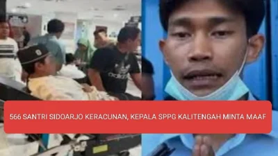 566 SANTRI SIDOARJO KERACUNAN MBG, KEPALA SPPG KALITENGAH MINTA MAAF
