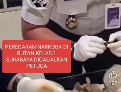 PEREDARAN NARKOBA DI RUTAN KELAS I SURABAYA DIGAGALKAN PETUGAS