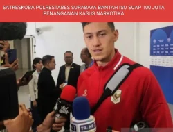 SATRESKOBA POLRESTABES SURABAYA BANTAH ISU SUAP 100 JUTA PENANGANAN KASUS NARKOTIKA