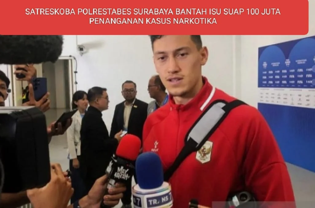 SATRESKOBA POLRESTABES SURABAYA BANTAH ISU SUAP 100 JUTA PENANGANAN KASUS NARKOTIKA