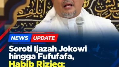 Soroti Ijazah Jokowi hingga Fufufafa, Habib Rizieq: Kalau Terbukti Palsu, Seret, Tarik dan Jebloskan ke Penjara!